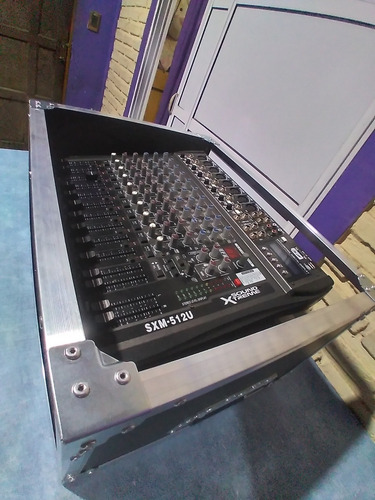 Rack Para Potencia 3 Unidades De Rack + Porta Consola Mixer