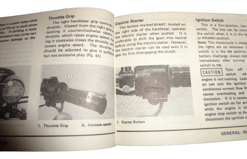 Kawasaki Kz 440 1980 Libro Manual Original (Usado)
