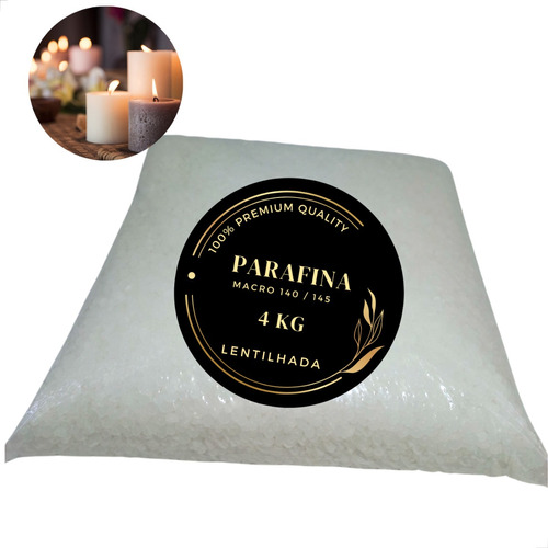 4kg - Parafina Vela Pura (granulada) Macro 140 Bahia 