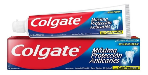 Crema Dental Colgate Max Protección Anticaries 6 Pzs 100 Ml
