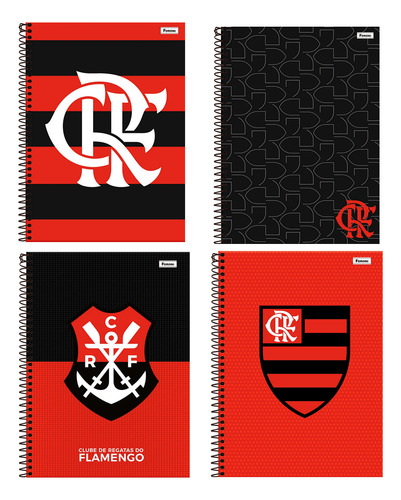 Caderno Universitário Capa Dura 10 Matérias Flamengo