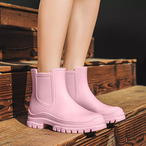 Botas De Mujer Casual Impermeables Lluvia Antideslizante
