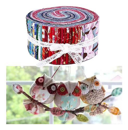 72pcs Roll Up Tiras De Algodón Tiras De Jalea Rollos De