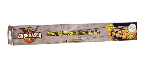 Kit 2 Manta Grill Teflon Para Churrasqueira Anti Aderente