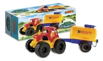 Comprar Tractor Tambero Con Tanque Tipo Lechero Duravit Color Rojo Personaje Sin personaje