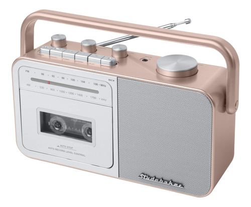 Studebaker Sbrg Reproductor De Cassette Portátil Con Radio.
