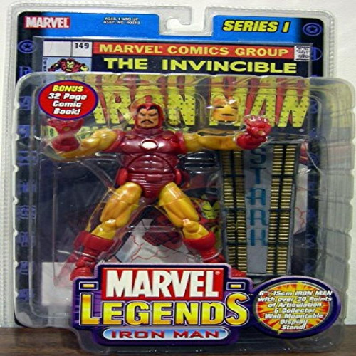  Marvel Legends  De Oro Ironman   Variante De La Serie 1 