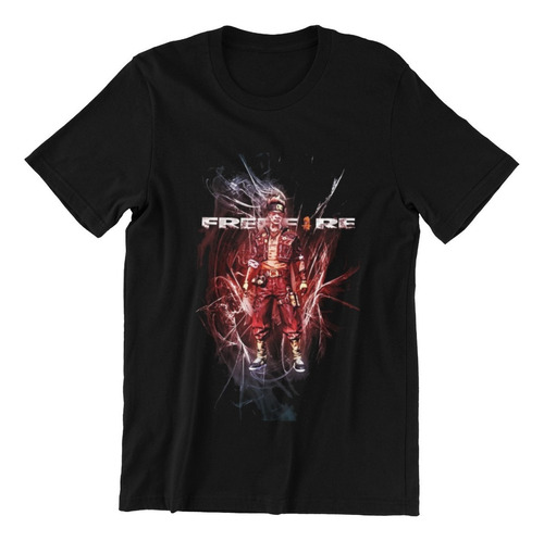 Polera Unisex Freefire Explosion Videojuego Estampado Algodo