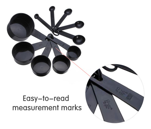 General Juego De Cucharas Medidoras De Plástico Para