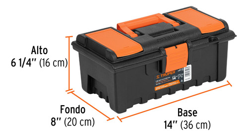 Caja Herramienta De 14 Con Compartimentos 11139 Truper