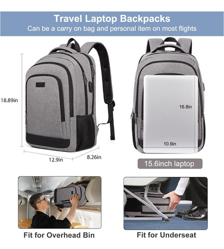 Mochila Para Computadora Portátil Para Hombres Y Mujeres, Mo