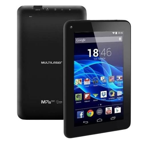 Tablet M7s Preto Multilaser Nb184 7 Polegadas Mostruário +nf