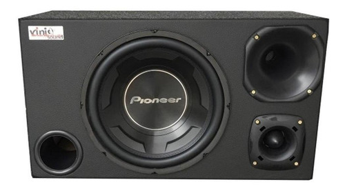 Caixa Trio Pioneer 12' Cara Preta 600w Rms Dupla D4 Completa