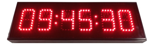 Cronómetro Y Reloj Digital Leds 6 Dígitos Con Control Remoto