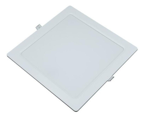 Luminária plafon led de teto Ecoforce Painel Plafon Led Embutir Quadrado 220Mm 15W 6000K Branco