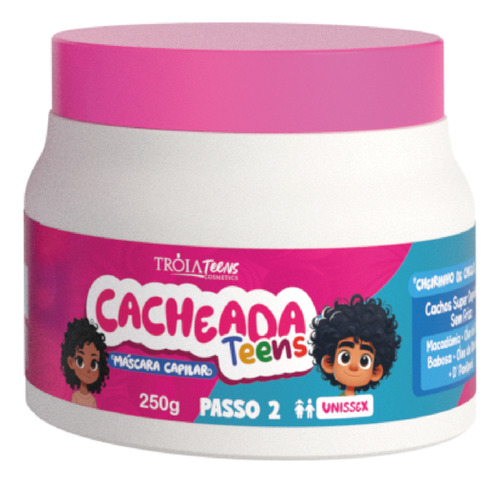 Máscara Hidratação Cacheada Kids Cheiro De Chiclete 250g
