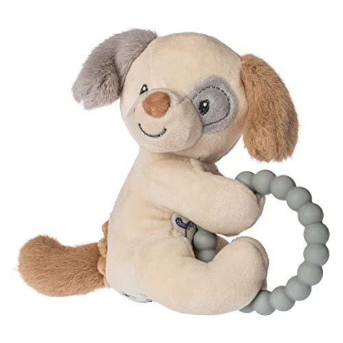 Soft Baby Rattle With Soothing Teether Ring, Sparky Pup...