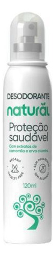 Kit 3x: Desodorante Natural Camomila/erva Cidreira 120ml