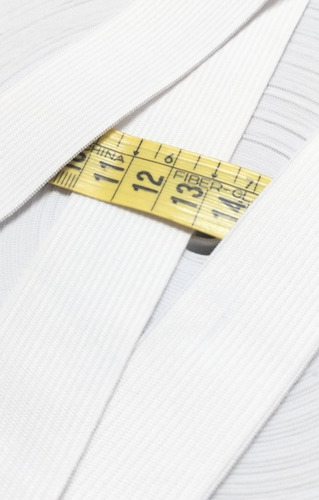 Elastico De Embutir 3 Cm Por 10 Metros Liso Blanco