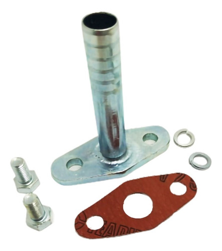 Flange Retorno De Óleo Turbina T3 Turbo Cano Reto