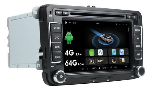 4g+64g Coche Estéreo Para Vw Universal Carplay Ips Dsp Wifi