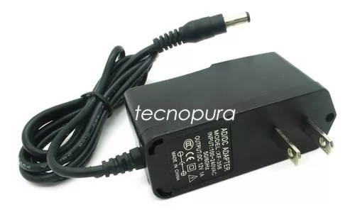 Fuente de voltaje / Adaptador de corriente 12V 1A - Conector jack 5.5mm -  Tecnopura