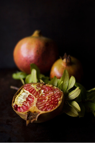 Cuadro 60x90cm Granada Pomegranate Fruta Tropical M9
