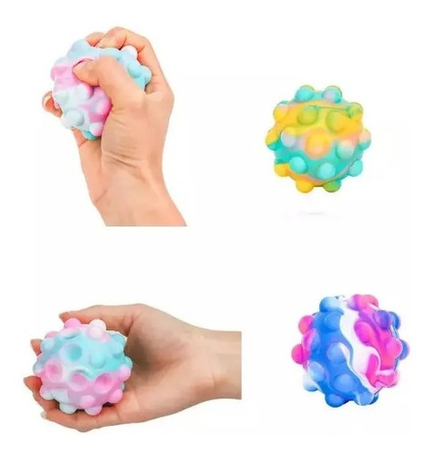 Fidget Toy Ball Pop It Push Pop Juguete Antiestres Con Luz