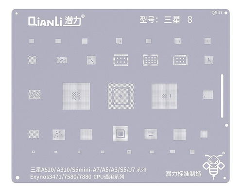 Stencil Reballing Samsung A520 A310 S5 Mini A7 A5 S5 J7 Qs47