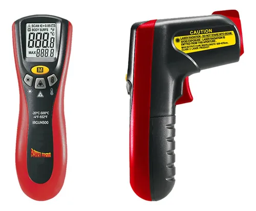 Termometro Infrarojo Digital -20/500c Con Laser Power Probe