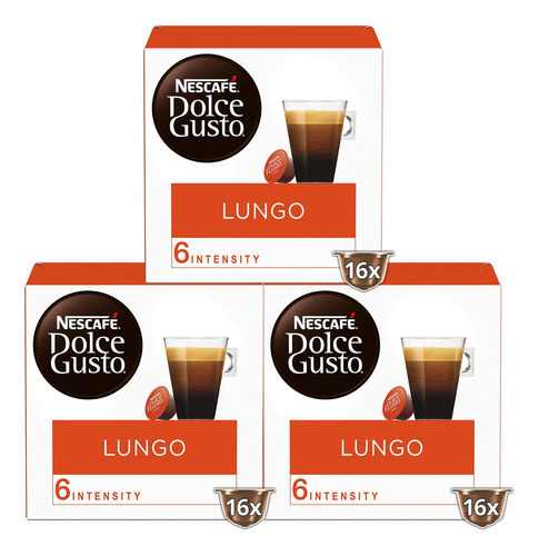 Imagen 1 de 2 de Café Nescafé® Dolce Gusto® Lungo X3 Cajas