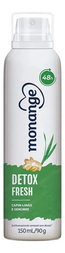 Desodorante Monange Detox Fresh Aerosol Antitranspirante 48h