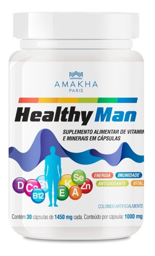 Polivitaminico Para Hombres Healthy Man Antioxidante Energia