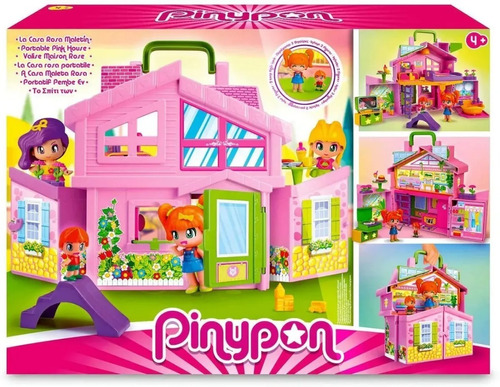 Pinypon Casa Rosa En Maletin C/2 Fig Y Acc 17012 Srj