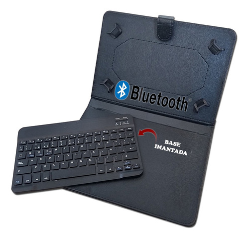 Estuche Con Teclado Bluetooth Tablet 10 + Lapiz Capacitivo.