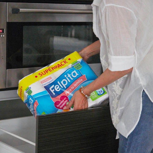 Imagen 3 de 7 de Papel Higienico Felpita Superpack Familiar Suave X24 Rollos