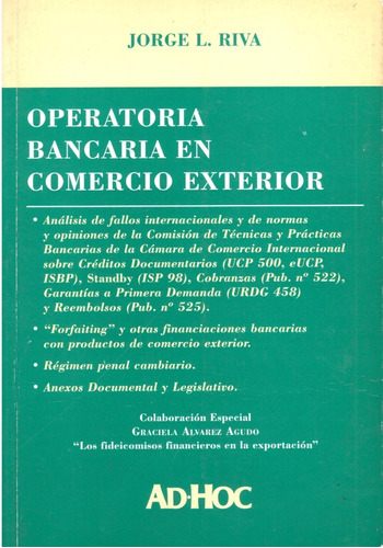 Operatoria Bancaria En Comercio Exterior Y Cambios - Riva 