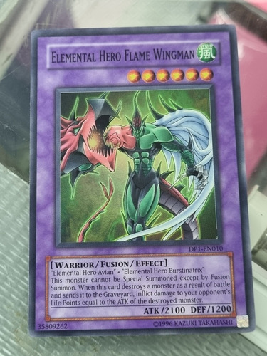 Elemental Hero Flame Wingman Super Yugioh