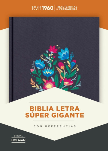 Biblia Letra Super Gigante Rvr1960 Pasta Dura Bordada 