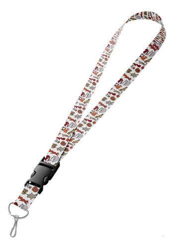 Llavero Cinta Cuello Lanyard - Ardillitas - L3p