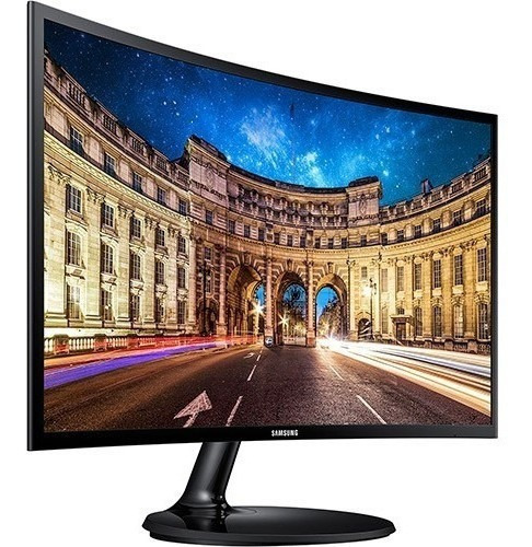 Imagem 2 de 4 de Monitor Led '27'pl Curvo Full Hd Hdmi/vga Preto - Samsung