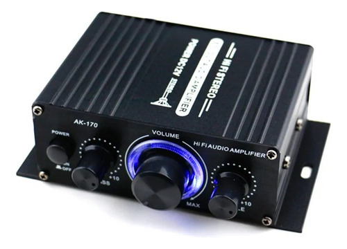 Ak170 12v Mini Amplificador De Potencia De Audio Receptor De