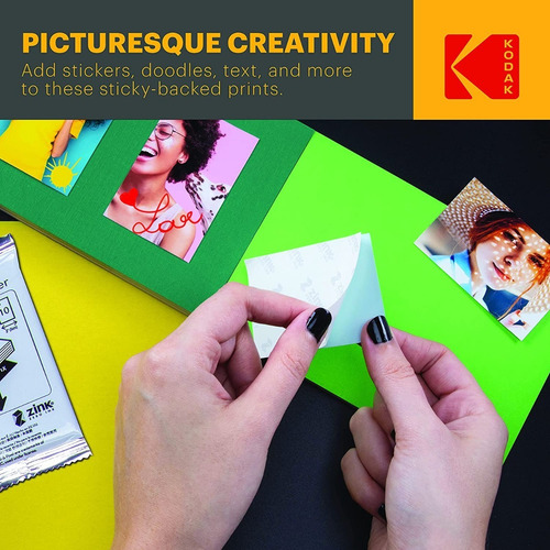 Imagen 6 de 9 de Papel Fotografico Kodak Zink 2x3 / 20 Unidades