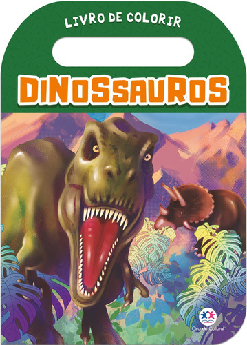 Dinossauros, de Tubaldini Labão, Ieska. Série Colorir com alça Ciranda Cultural Editora E Distribuidora Ltda. em português, 2021