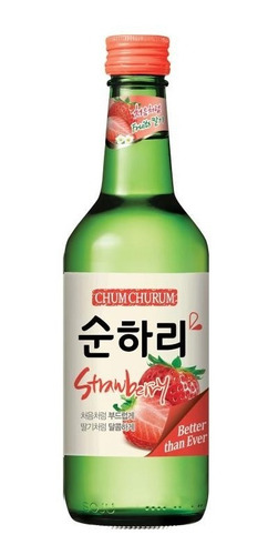 Imagem 1 de 3 de Bebida Coreana Soju Sabor Morango 360ml