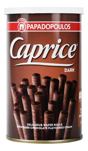 Caprice Galletas De Chocolate Amargo Wafer Rolls 115 Gr