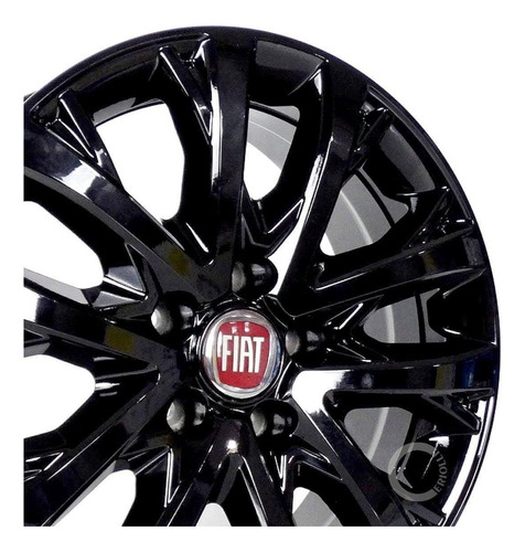 Roda Fiat Toro Aro 18 2021 2022 5x110 S34 / Unidade Cor Black Piano S34