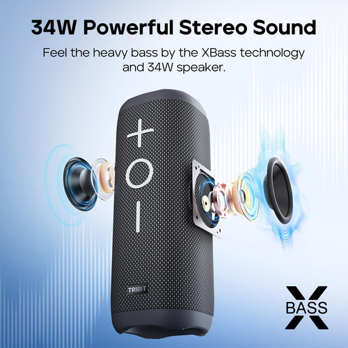 Altavoz Bluetooth Tribit Stormbox 2 34w Impermeable Ipx7