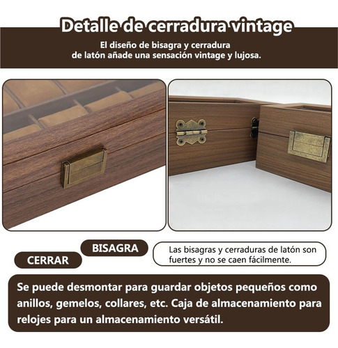 Caixa De Embalagem De Relógio, Com 12 Compartimentos