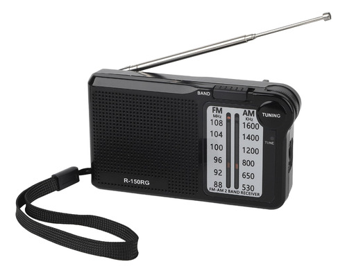 Rádio Portátil Am/fm Recarregavel 355 Com Entrada Usb Type-c
